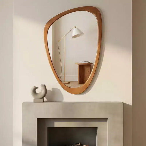 24 x 36 Modern Irregular Shape Wall Mirror, Decorative Accent Mirror for Home, Bathroom, Bedroom-Panipeachy