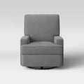 Nursery Swivel Gliding Recliner with 360-Degree Swivel and Multiple Recline Positions